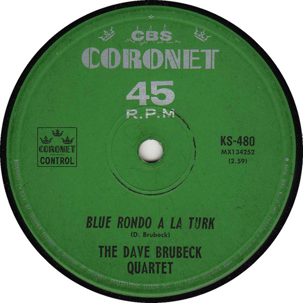 The Dave Brubeck Quartet - Take Five / Blue Rondo A La Turk | Coronet (KS-480) - 2
