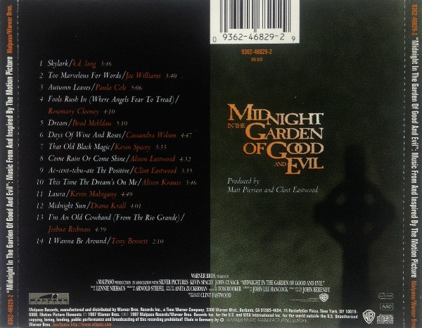 Various - Midnight In The Garden Of Good And Evil (Music From And Inspired By The Motion Picture) | Malpaso Records (9362-46829-2) - 2