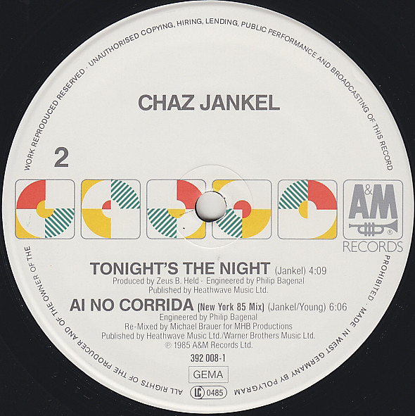 Chas Jankel - No. 1 | A&M Records (392 008-1) - 4 Chas Jankel - No. 1 | A&M Records (392 008-1) - 4