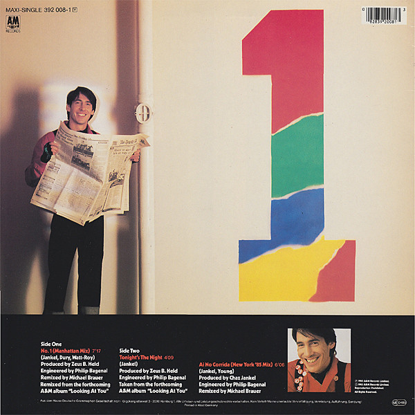Chas Jankel - No. 1 | A&M Records (392 008-1) - 2 Chas Jankel - No. 1 | A&M Records (392 008-1) - 2