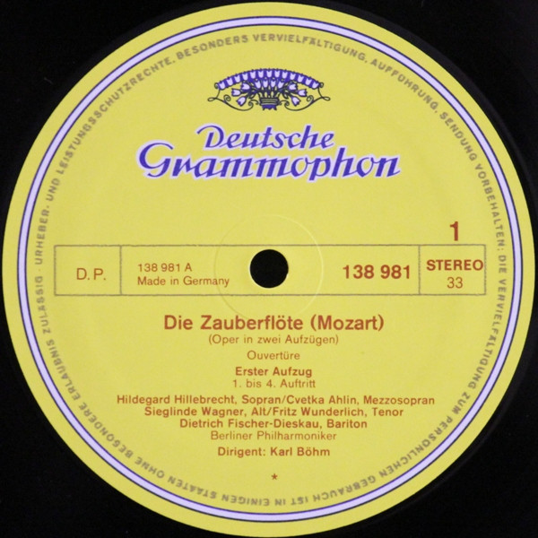 Wolfgang Amadeus Mozart - Karl Böhm - Die Zauberflöte | Deutsche Grammophon (2720 058) - 4