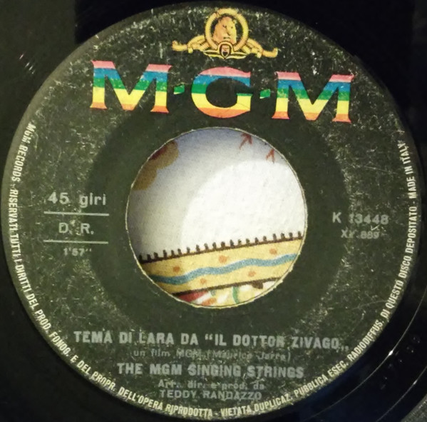 The Mgm Singing Strings - Tema Di Lara | MGM Records (K 13448) - 3