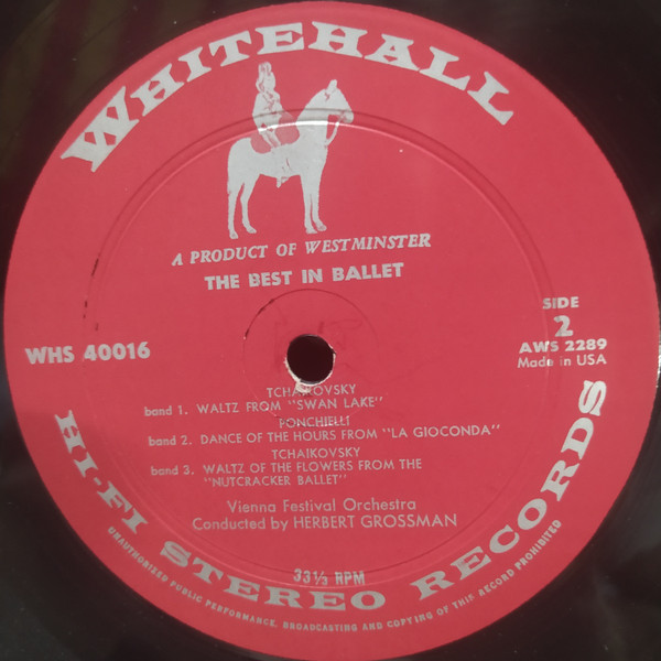 Wiener Festspielorchester , Herbert Grossman - The Best in Ballet | Whitehall Records (WHS 40016) - 3