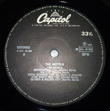 The Motels - The Motels | Capitol Records (8E 074 85999) - 2