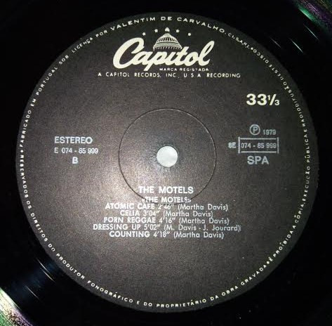 The Motels - The Motels | Capitol Records (8E 074 85999) - 3