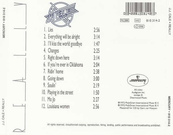 J.J. Cale - Really | Mercury (810 314-2) - 2