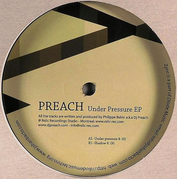 DJ Preach - Under Pressure EP | Zync (ZYNC 030) - main