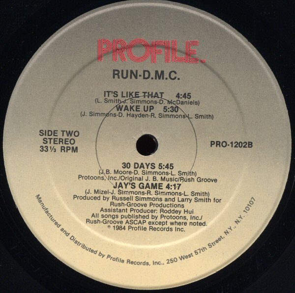 Run-DMC - Run-D.M.C. | Profile Records (PRO-1202) - 4