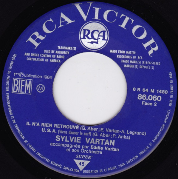 Sylvie Vartan - Sha La La | RCA Victor (86.060) - 4