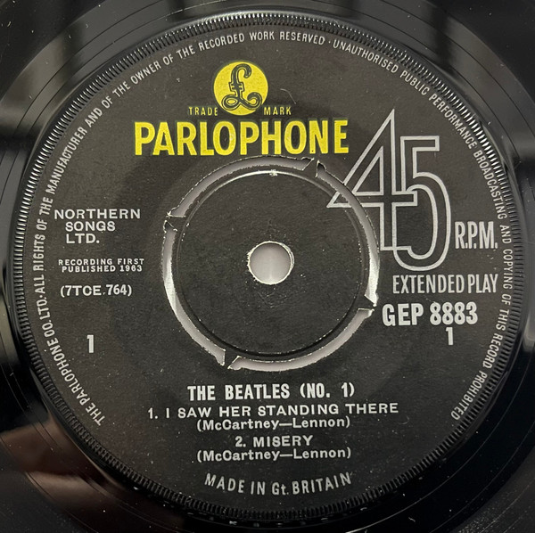 The Beatles - The Beatles No. 1 | Parlophone (GEP 8883) - 3