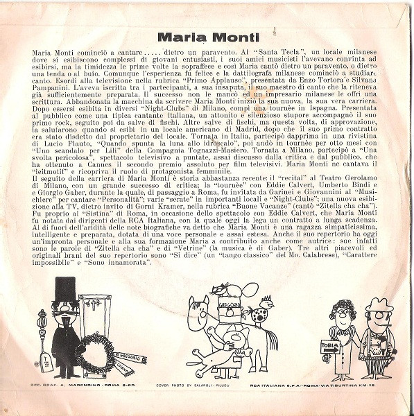 Maria Monti - Zitella Cha Cha Cha / Si Dice | RCA Camden (45CP 100) - 2 Maria Monti - Zitella Cha Cha Cha / Si Dice | RCA Camden (45CP 100) - 2