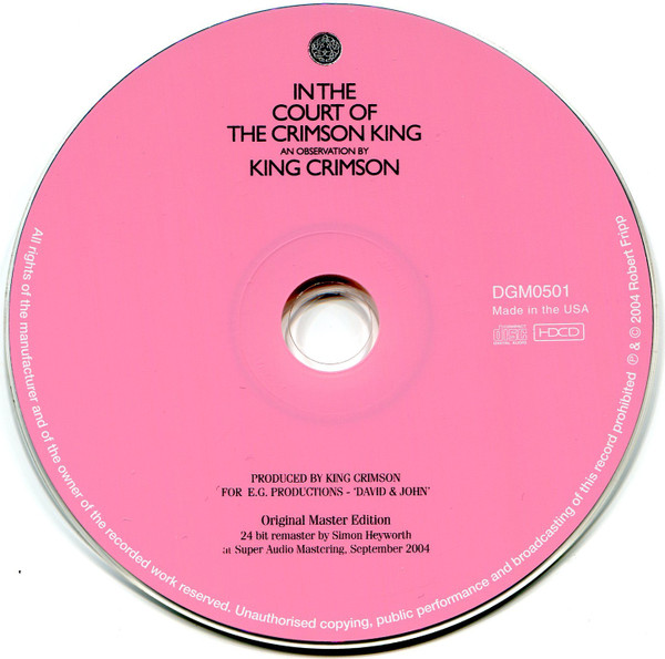 King Crimson - In The Court Of The Crimson King (An Observation By King Crimson) [CD] | Discipline Global Mobile (DGM0501) - 3