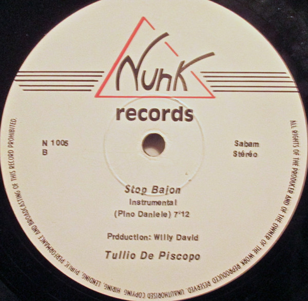 Tullio De Piscopo - Stop Bajon | Nunk Records (NUNK 1005) - 4 Tullio De Piscopo - Stop Bajon | Nunk Records (NUNK 1005) - 4