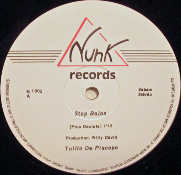 Tullio De Piscopo - Stop Bajon | Nunk Records (NUNK 1005) - 3 Tullio De Piscopo - Stop Bajon | Nunk Records (NUNK 1005) - 3