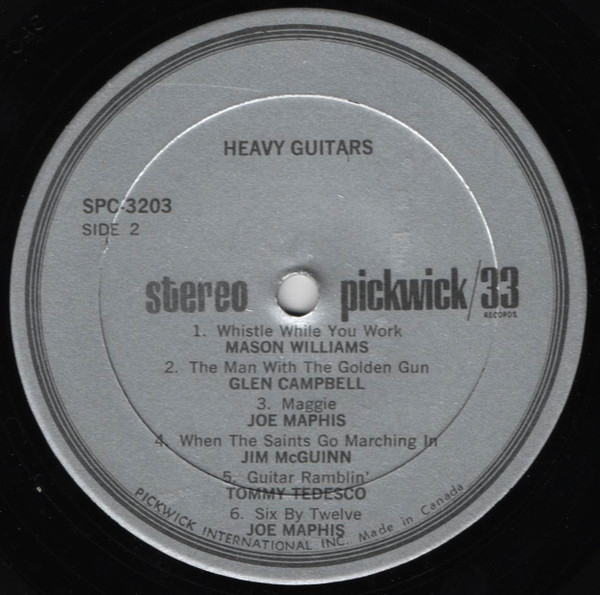 Glen Campbell , Mason Williams , Jim McGuinn , Tommy Tedesco , Joe Maphis - The Heavy Guitars of Glen Campbell, Mason Williams, Jim McGuinn, Tommy Tedesco, Joe Maphis | Pickwick/33 Records (SPC-3203) - 4 Glen Campbell , Mason Williams , Jim McGuinn , Tommy Tedesco , Joe Maphis - The Heavy Guitars of Glen Campbell, Mason Williams, Jim McGuinn, Tommy Tedesco, Joe Maphis | Pickwick/33 Records (SPC-3203) - 4