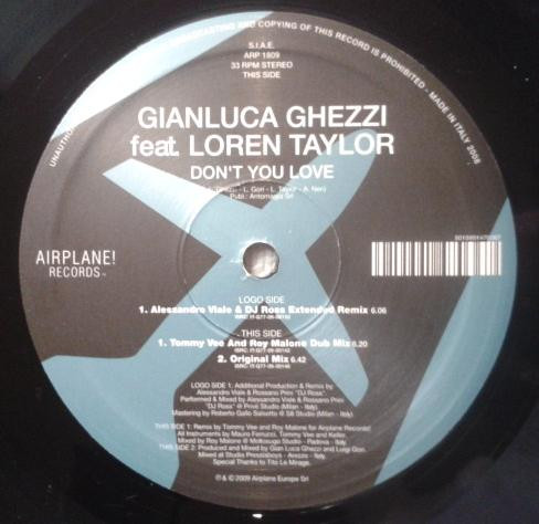 Gian Luca Ghezzi Feat. Loren Taylor - Don't You Love | Airplane! Records (ARP 1809) - 2
