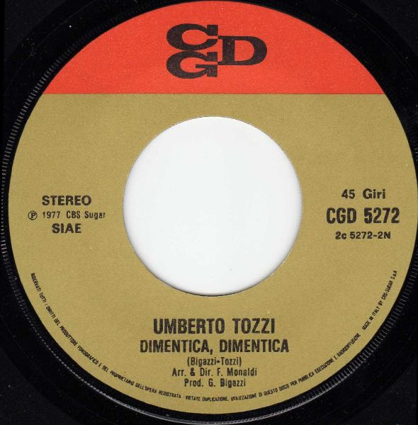Umberto Tozzi - Ti Amo | CGD (CGD 5272) - 4