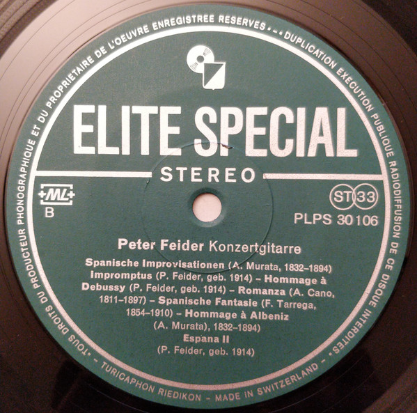 Peter Feider - Konzertgitarre | Elite Special (PLPS 30106)