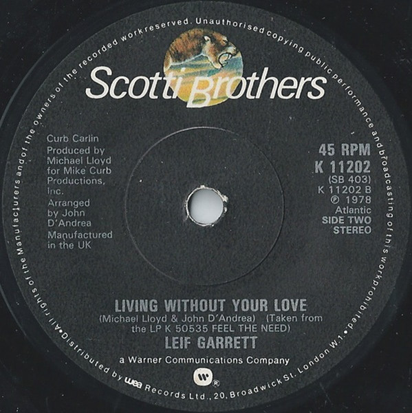 Leif Garrett - I Was Made For Dancin' | Scotti Bros. Records (K 11202) - 2