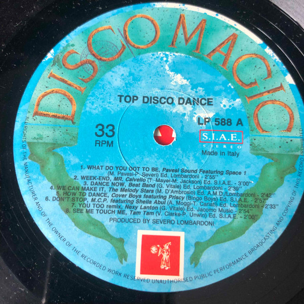 Various - Disco Dance: International List Compilation | Discomagic Records (LP 588) - 2