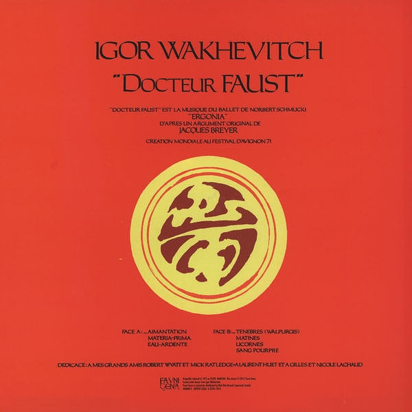 Igor Wakhévitch - Docteur Faust | Fauni Gena (FAUNI 012) - 2