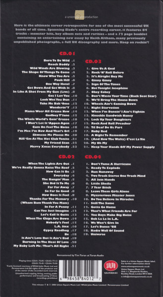 Slade - The Slade Box (A 4CD Anthology 1969 - 1991) | Salvo (SALVOBX401) - 2 Slade - The Slade Box (A 4CD Anthology 1969 - 1991) | Salvo (SALVOBX401) - 2