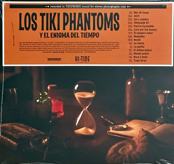 Los Tiki Phantoms - Y El Enigma Del Tiempo (Limited Edition - Lava Orange & Black Colored Vinyl) [Vinyl] | Hi-Tide Recordings (HT-104) - 2