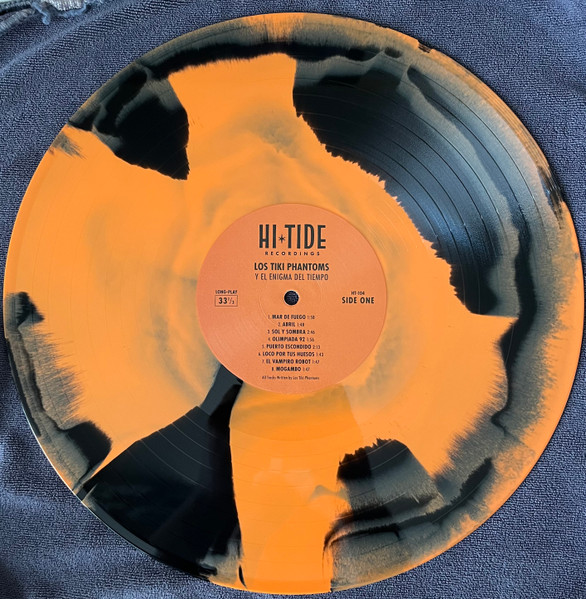 Los Tiki Phantoms - Y El Enigma Del Tiempo (Limited Edition - Lava Orange & Black Colored Vinyl) [Vinyl] | Hi-Tide Recordings (HT-104) - 4