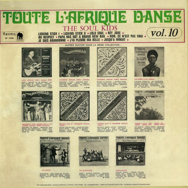 Orchestre The Soul Kids - Toute L'Afrique Danse Vol. 10 | Hot Casa Records (HC 56) - 2