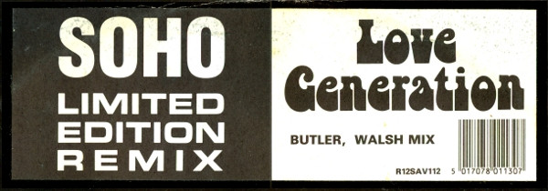 Soho - Love Generation (Remix) | S And M (R12 SAV 112) - 2