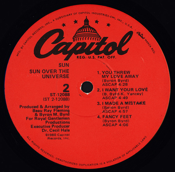 Sun - Sun Over The Universe | Capitol Records (ST-12088) - 4 Sun - Sun Over The Universe | Capitol Records (ST-12088) - 4