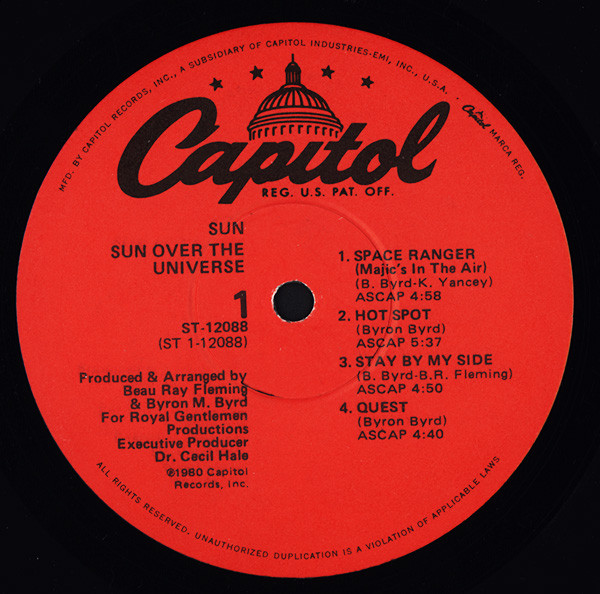 Sun - Sun Over The Universe | Capitol Records (ST-12088) - 3 Sun - Sun Over The Universe | Capitol Records (ST-12088) - 3