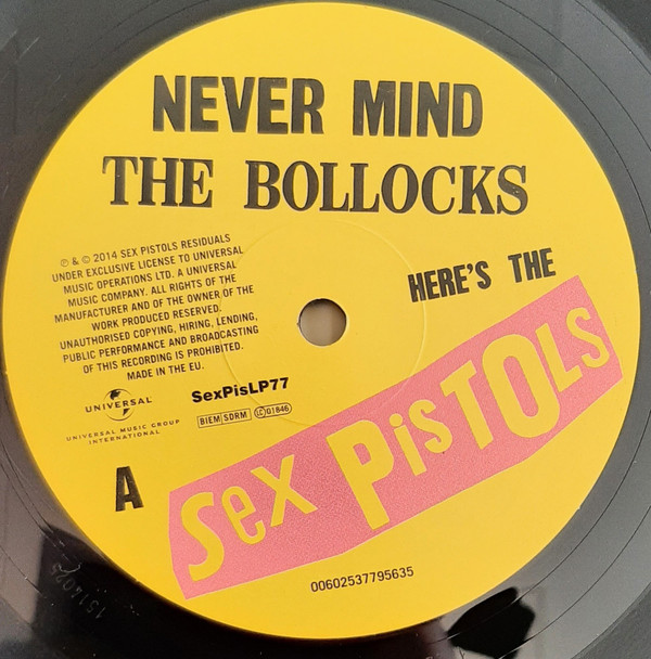 Sex Pistols - Never Mind The Bollocks Here's The Sex Pistols | Universal Music Group International (SexPisLP77) - 3