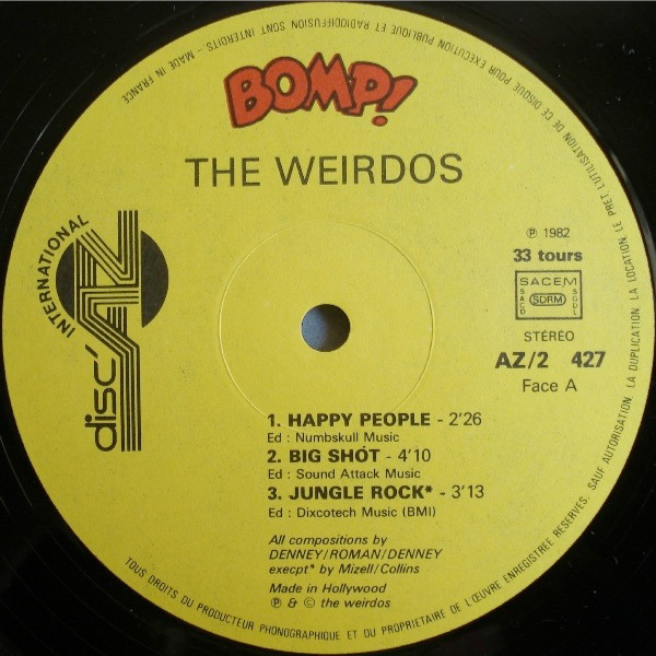 The Weirdos - Who? What? When? Where? Why? | Disc' AZ International (AZ/2 427) - 3