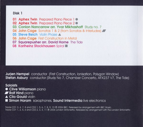 London Sinfonietta - Warp Works & Twentieth Century Masters | Warp Records (WARPCD144) - 3 London Sinfonietta - Warp Works & Twentieth Century Masters | Warp Records (WARPCD144) - 3
