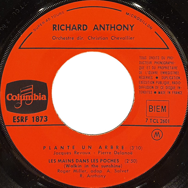 Richard Anthony - Aranjuez, Mon Amour | Columbia (ESRF 1873) - 4