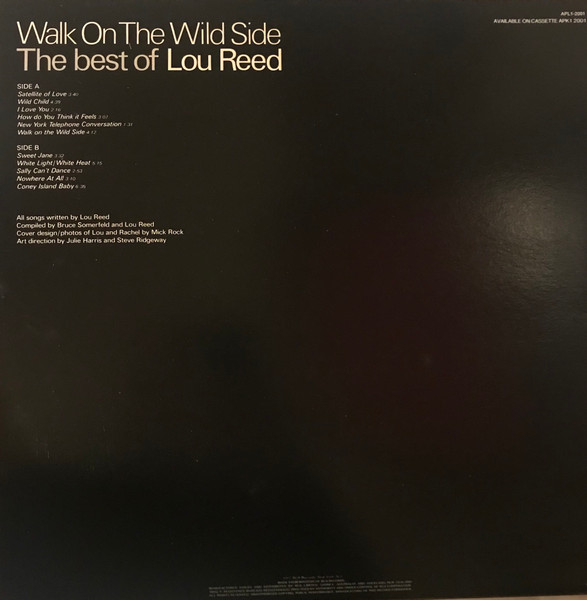 Lou Reed - Walk On The Wild Side - The Best Of Lou Reed | RCA Victor (APL1-2001) - 2 Lou Reed - Walk On The Wild Side - The Best Of Lou Reed | RCA Victor (APL1-2001) - 2