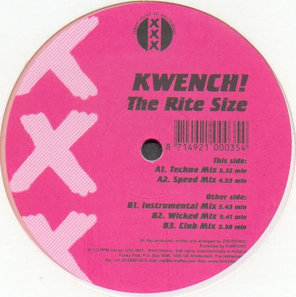 Kwench! - The Rite Size | Urban Sound Of Amsterdam (USA 3067) - main
