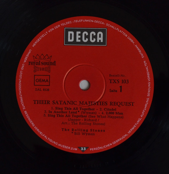 The Rolling Stones - Their Satanic Majesties Request | Decca (TXS 103) - 3