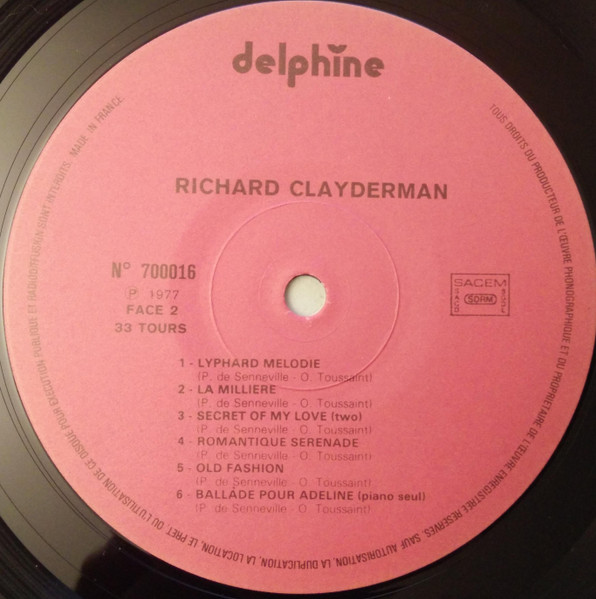 Richard Clayderman - Richard Clayderman | Delphine (700 016) - 4