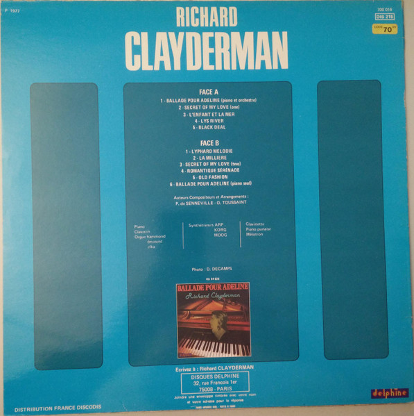 Richard Clayderman - Richard Clayderman | Delphine (700 016) - 2