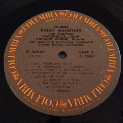 Mormon Tabernacle Choir - Climb Every Mountain | Columbia Masterworks (M 30647) - 3