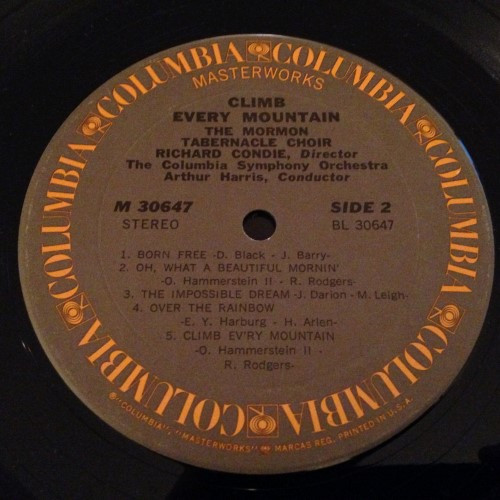 Mormon Tabernacle Choir - Climb Every Mountain | Columbia Masterworks (M 30647) - 4