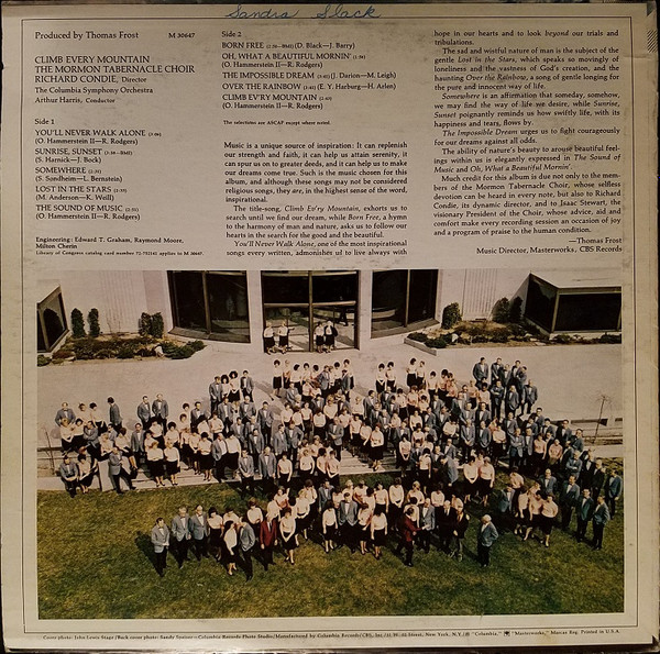 Mormon Tabernacle Choir - Climb Every Mountain | Columbia Masterworks (M 30647) - 2