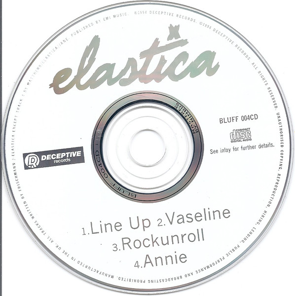 Elastica - Line Up | Deceptive (BLUFF 004CD) - 4