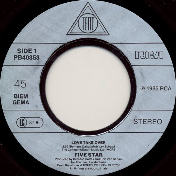 Five Star - Love Take Over | Tent (PB40353) - 3