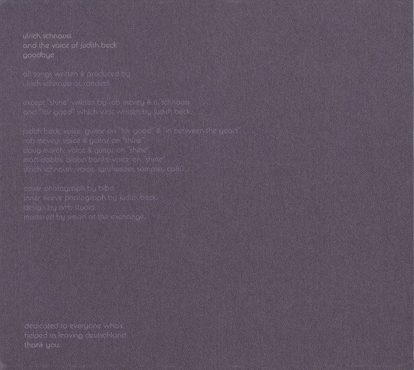 Ulrich Schnauss - Goodbye | Domino (DNO 149) - 4
