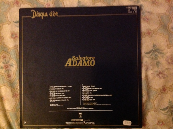 Adamo - Disque D'Or | Pathé (11C080-72001)