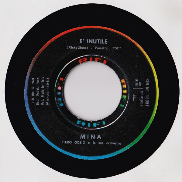 Mina - Città Vuota / Ѐ Inutile | Rifi (RFN NP 16057) - 4