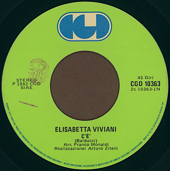 Elisabetta Viviani - C'È | CGD (CGD 10363) - 3